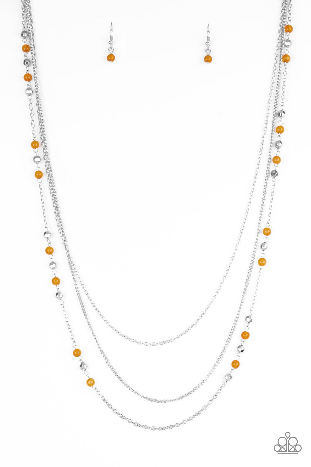 Colorful Cadence - orange - Paparazzi necklace