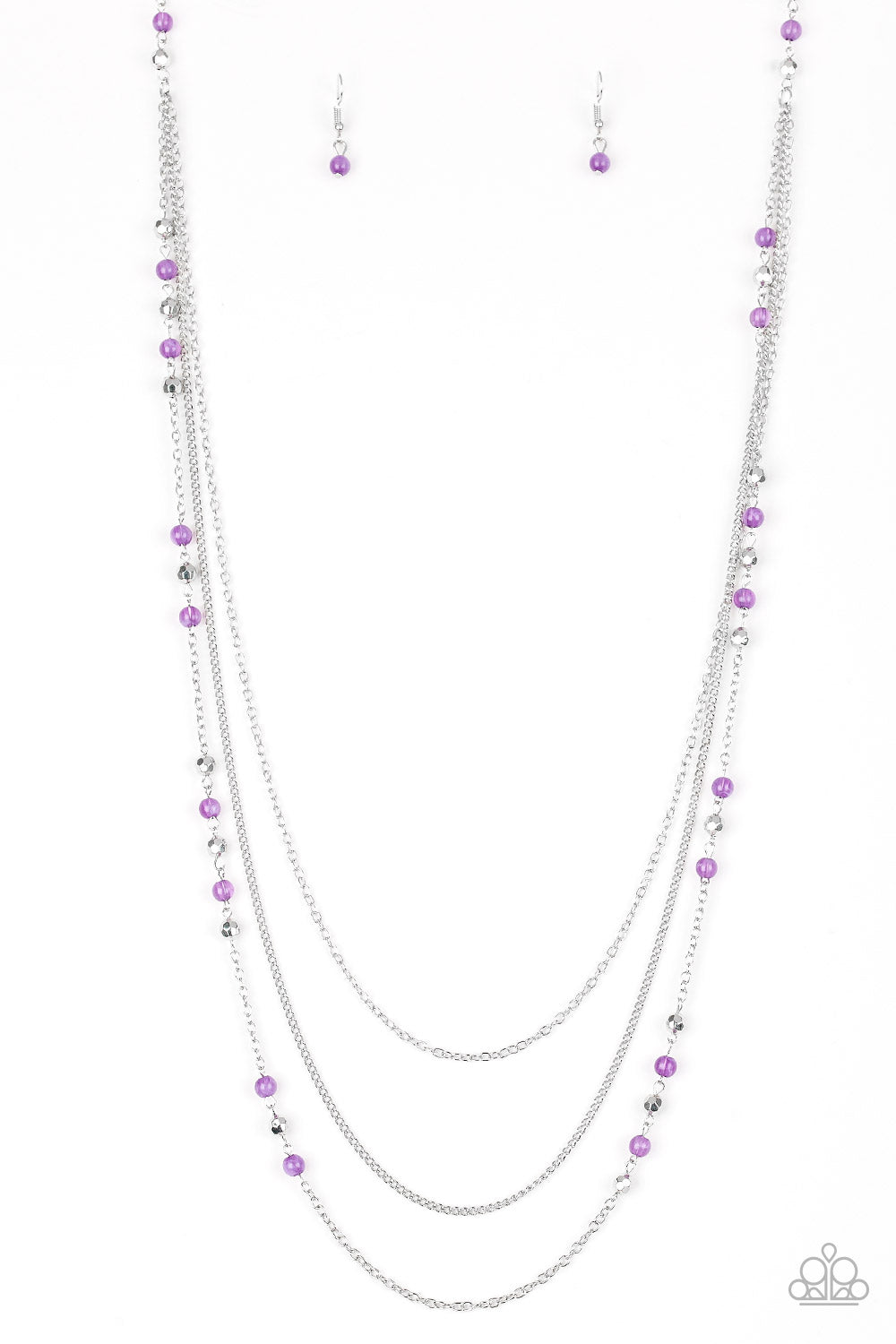 Colorful Cadence - purple - Paparazzi necklace