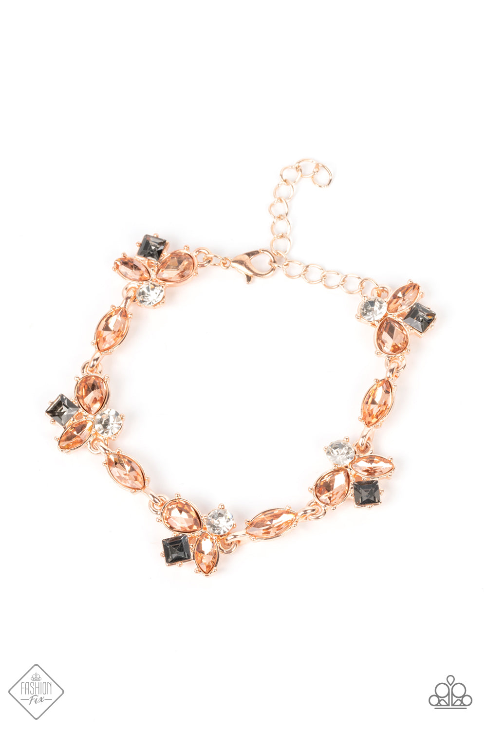 Colorful Captivation - rose gold - Paparazzi bracelet