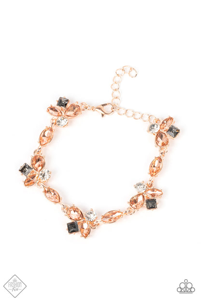 Colorful Captivation - rose gold - Paparazzi bracelet