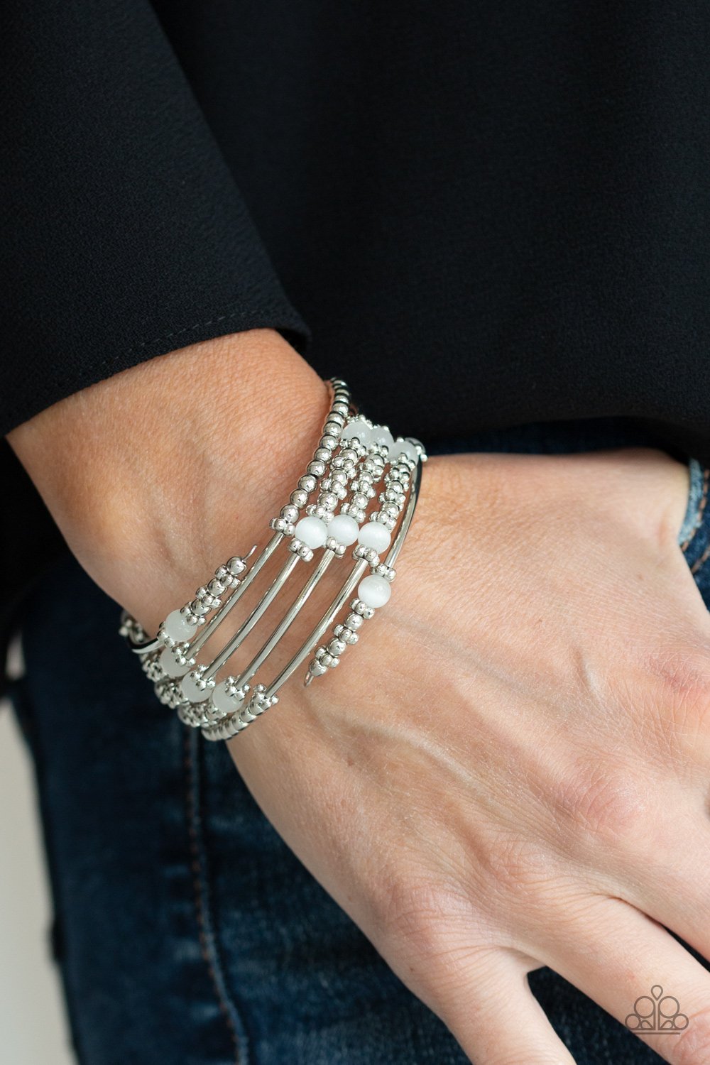 Colorful Charisma-white-Paparazzi bracelet