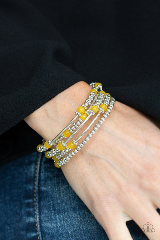 Colorful Charisma-yellow-Paparazzi bracelet
