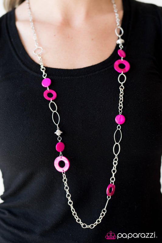 Colorfully Caribbean - Pink - Paparazzi necklace