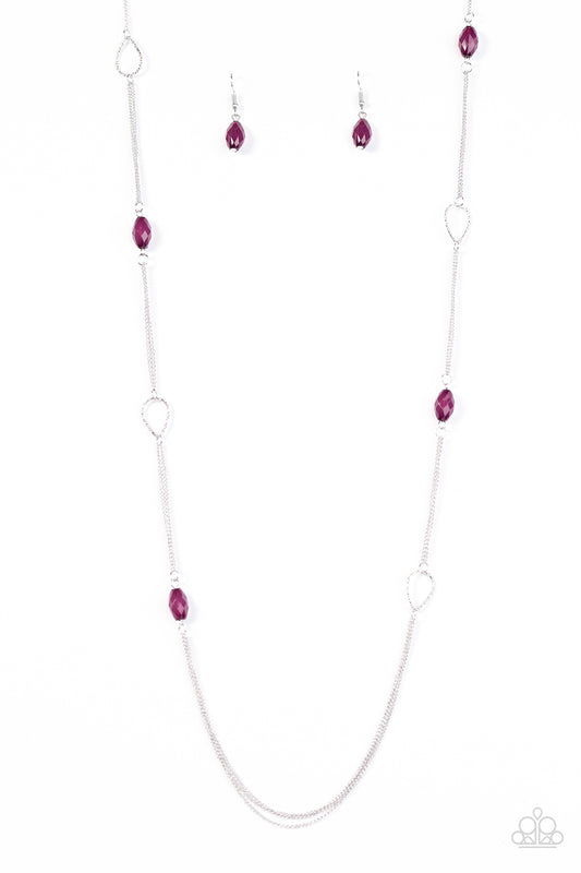 Colorfully Casual - Purple  - Paparazzi necklace