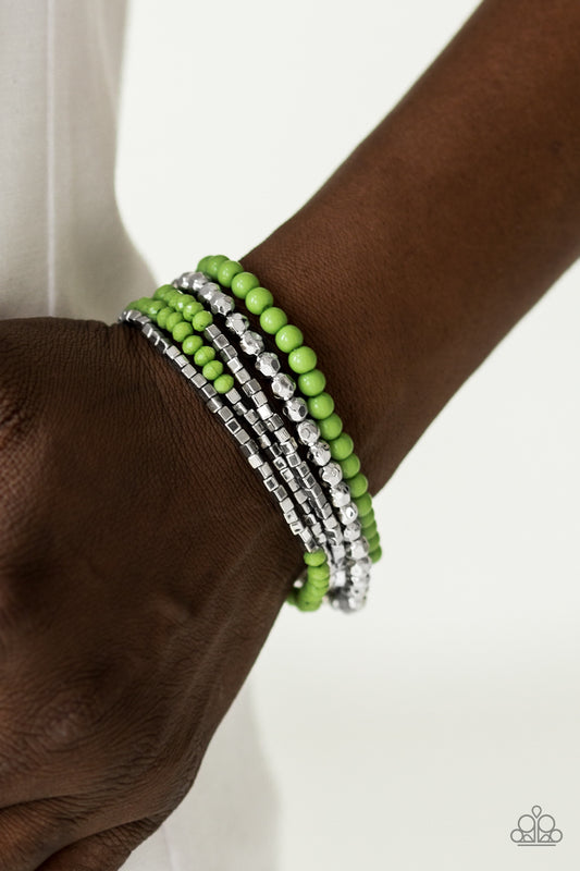 Colorfully Chromatic - green - Paparazzi bracelet