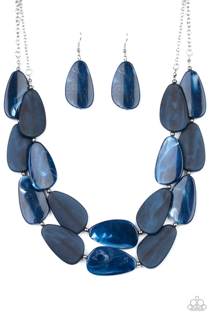 Colorfully Calming - blue - Paparazzi necklace