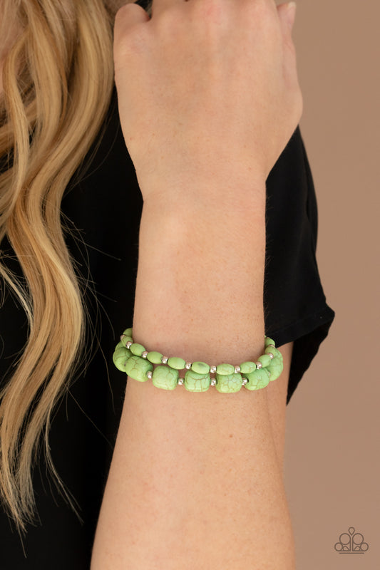 Colorfully Country - green - Paparazzi bracelet