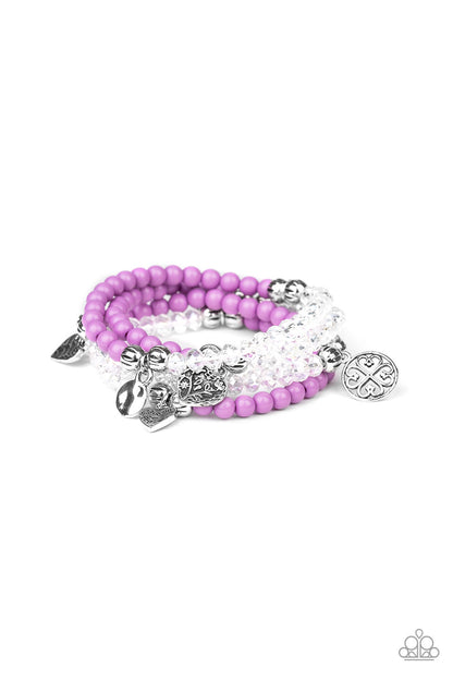 Colorfully Cupid - purple - Paparazzi bracelet