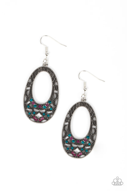 Colorfully Moon Child - multi - Paparazzi earrings