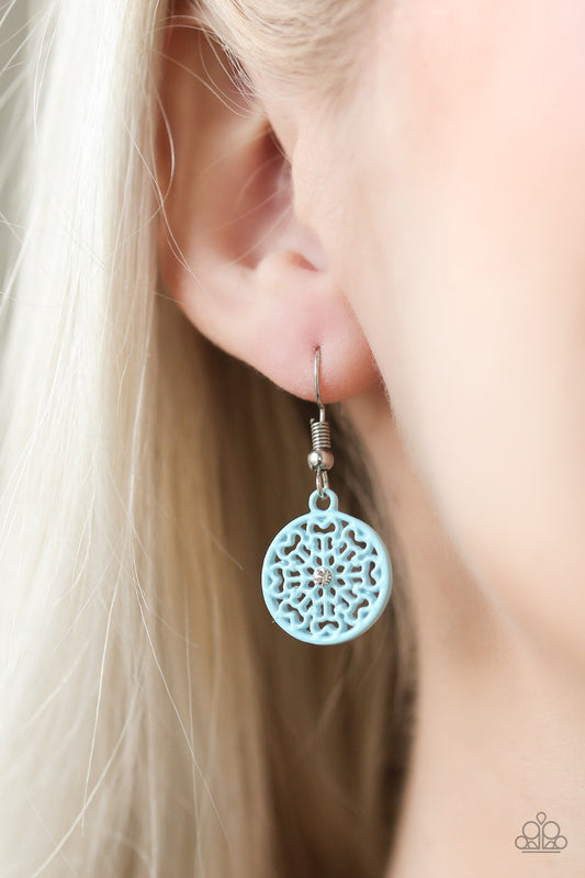 Colorfully Capricious - blue - Paparazzi earrings