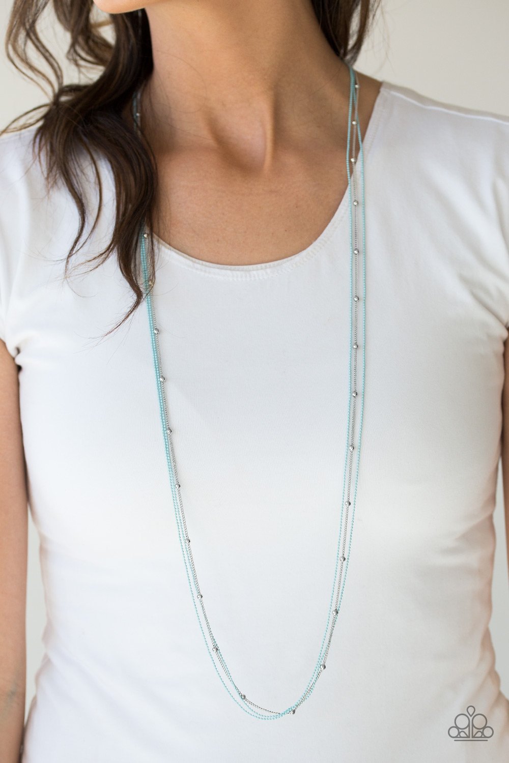 Colorfully Chic - blue - Paparazzi necklace