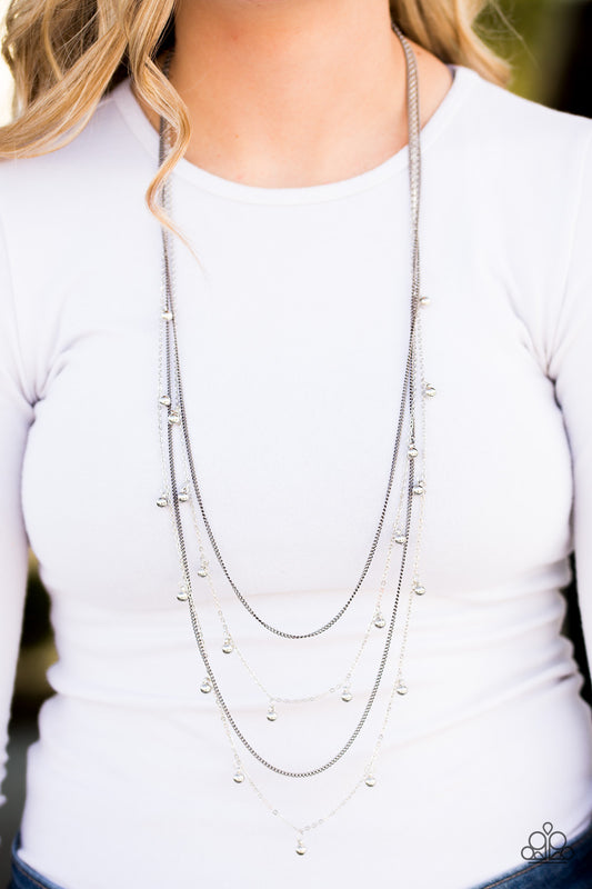 Come out and SLAY - silver - Paparazzi necklace