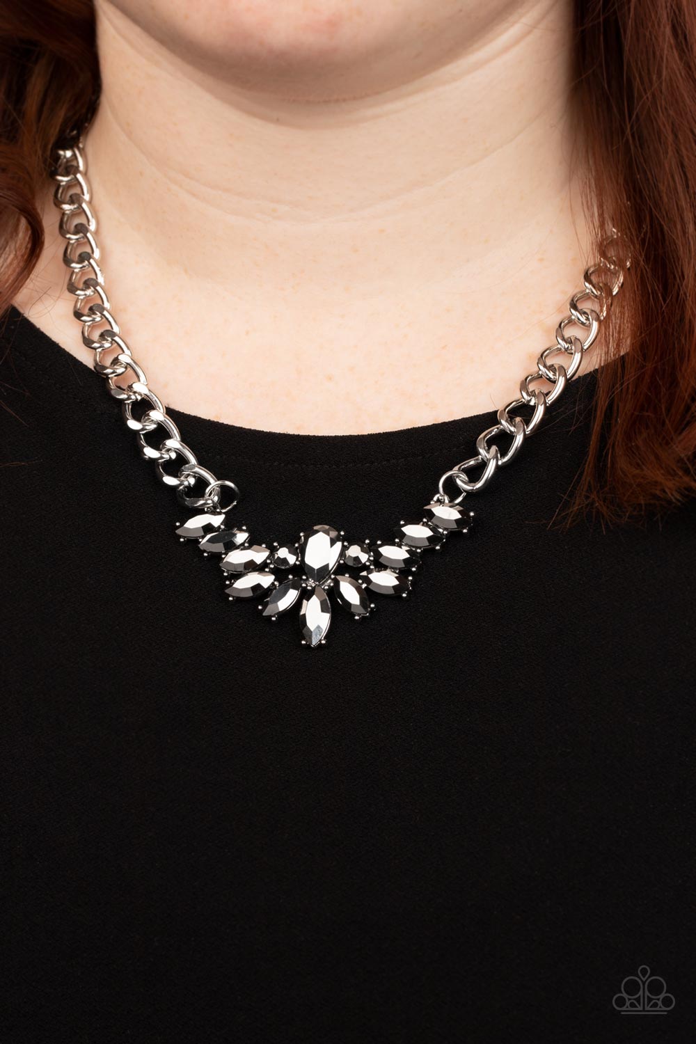 Come at Me - silver - Paparazzi necklace