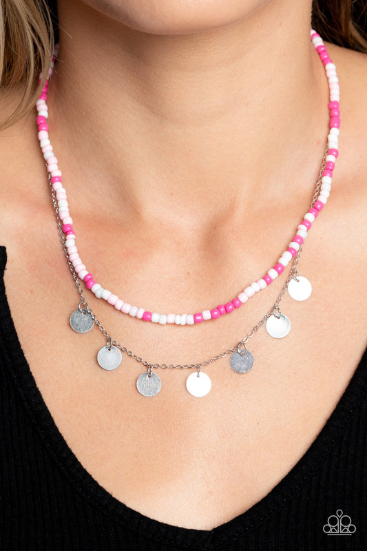 Comet Candy - pink - Paparazzi necklace