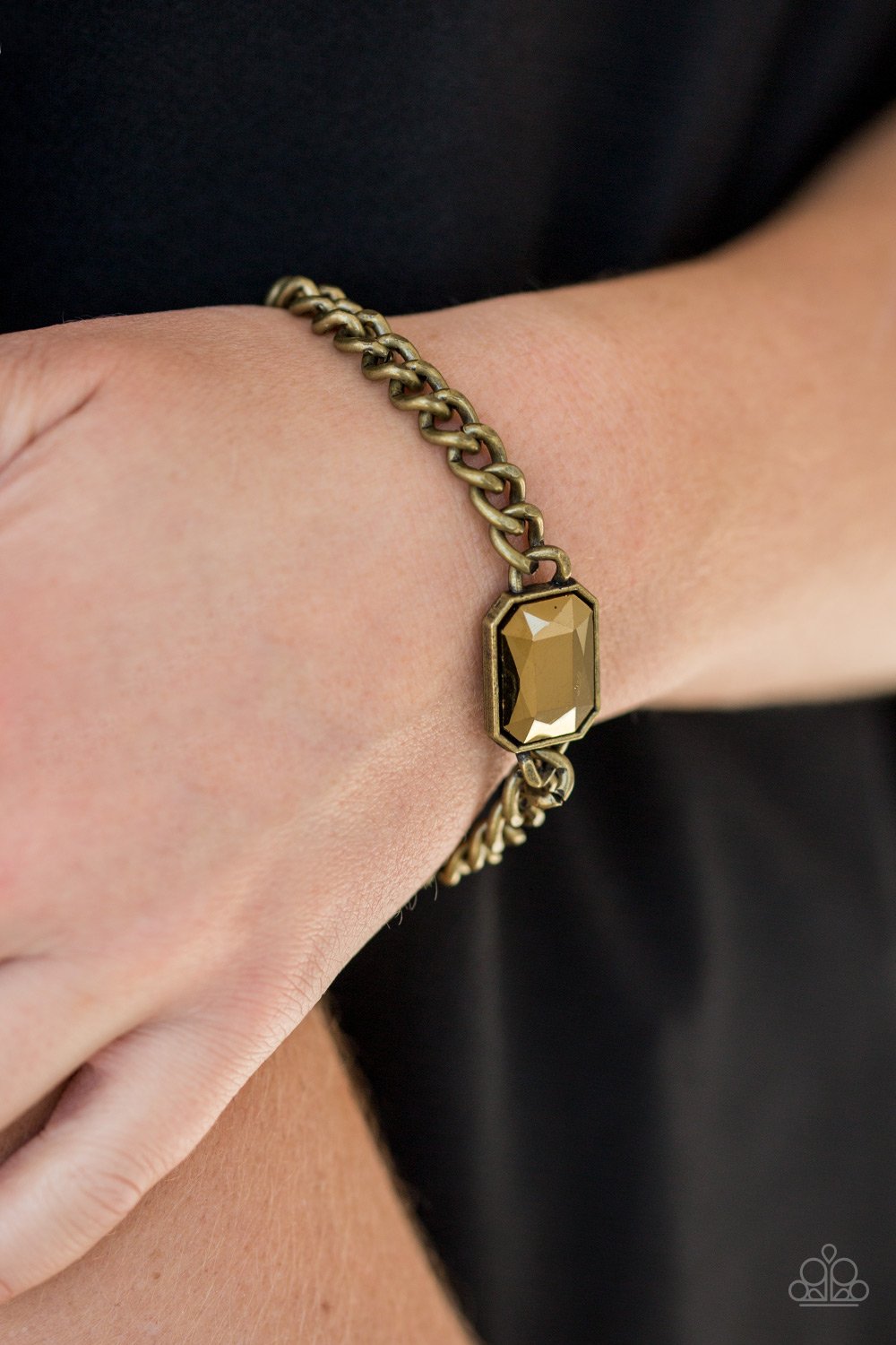 Command and Conqueror-brass-Paparazzi bracelet