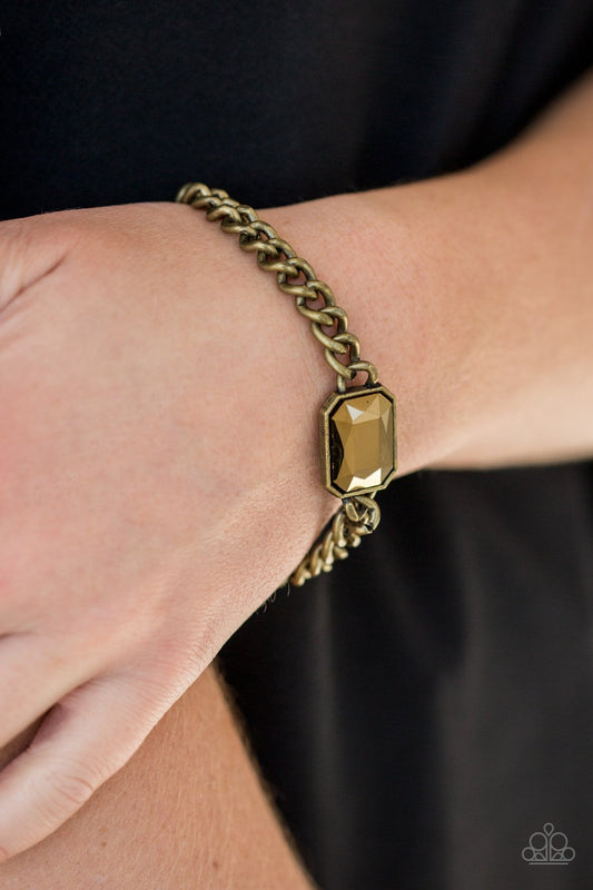 Command and Conqueror-brass-Paparazzi bracelet