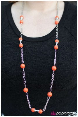 Commander in Chief - Orange - Paparazzi necklace