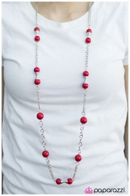 Commander in Chief - Red - Paparazzi necklace