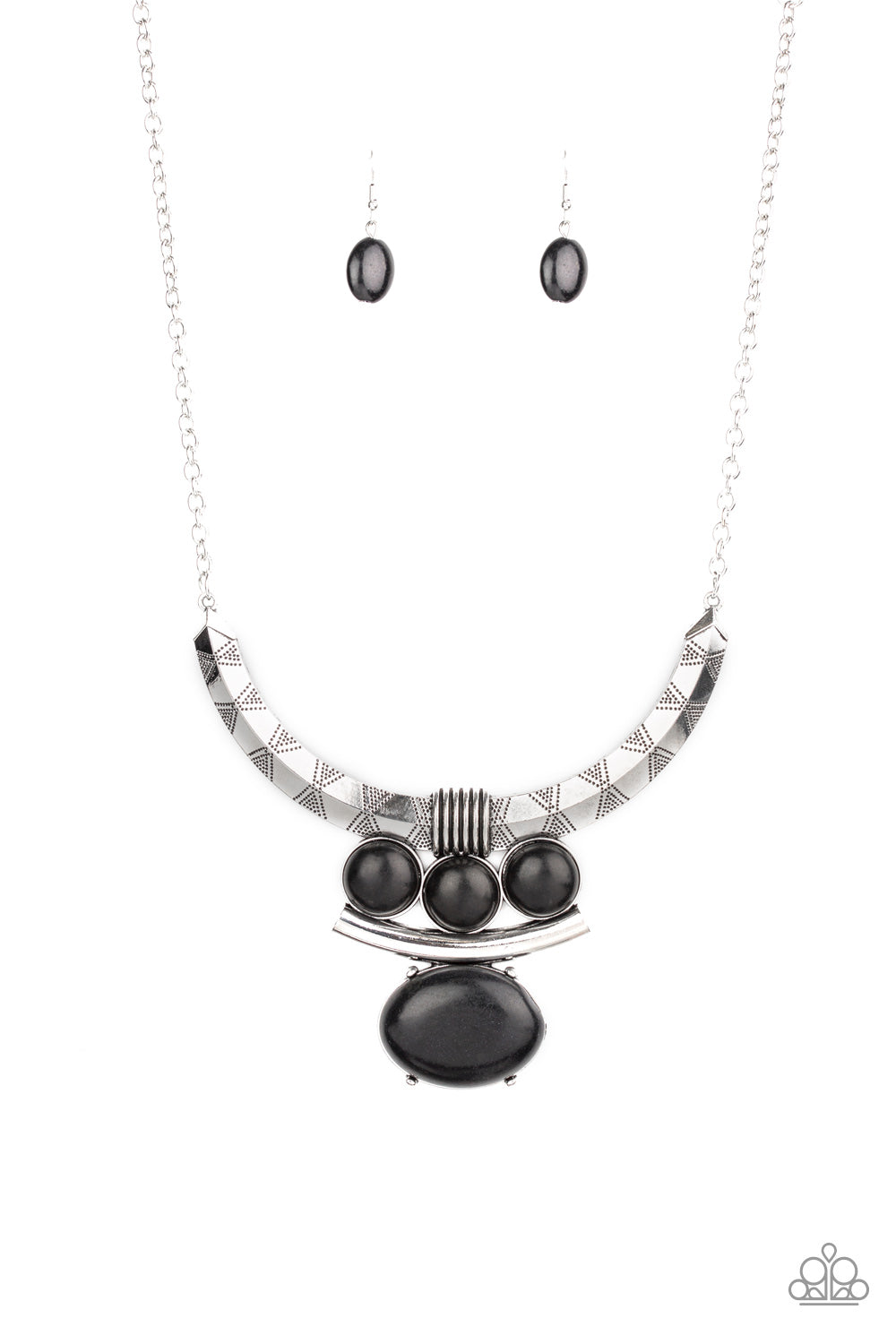 Commander in CHIEFETTE - black - Paparazzi necklace