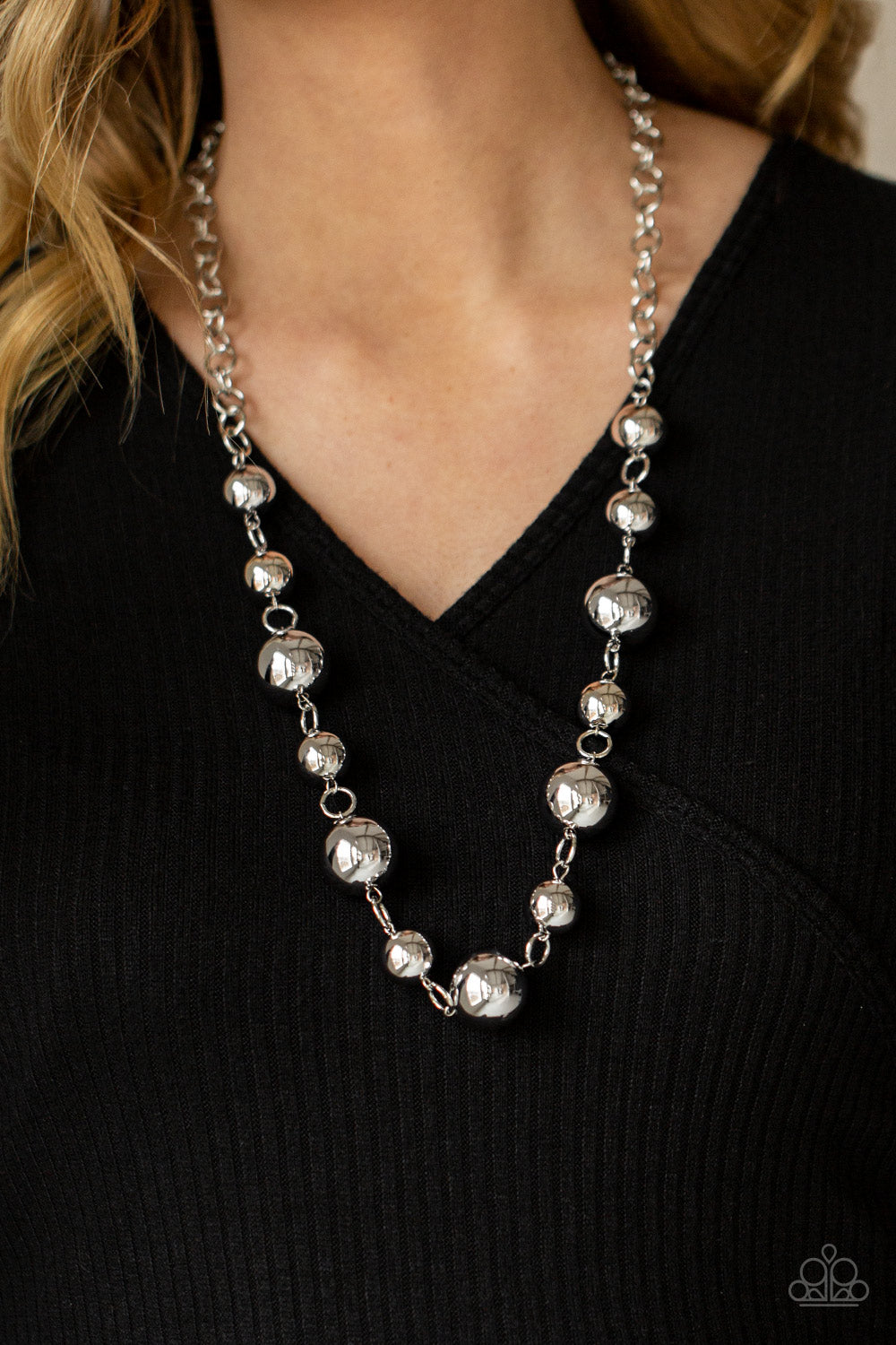 Commanding Composure - silver - Paparazzi necklace