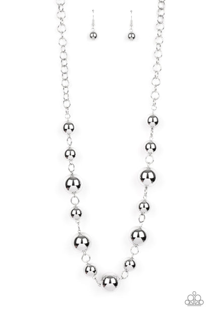Commanding Composure - silver - Paparazzi necklace