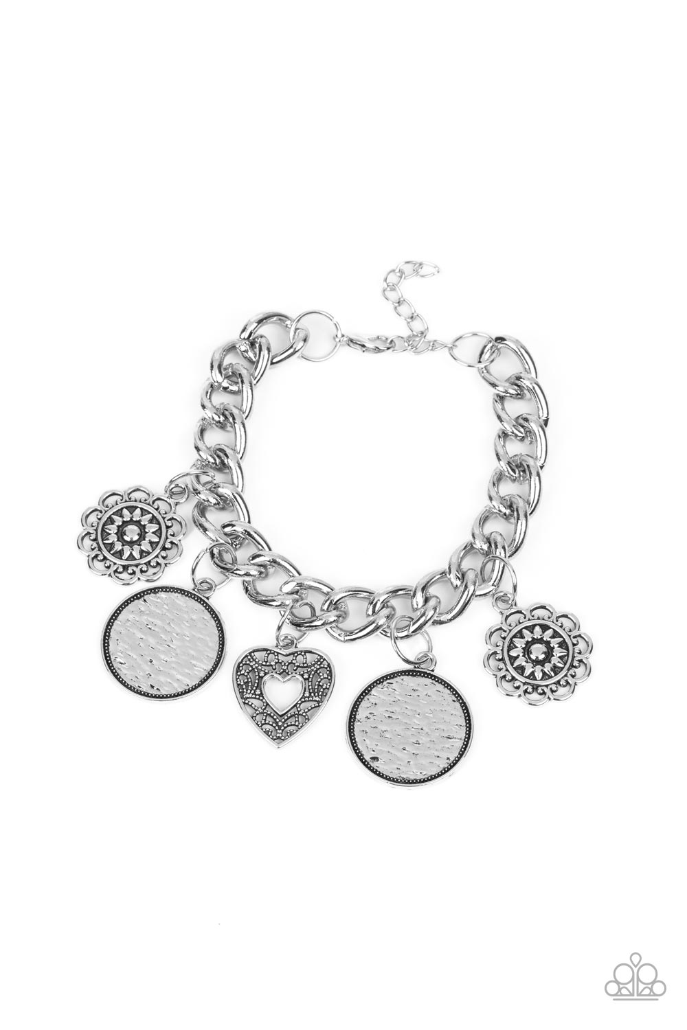 Complete CHARM-ony - silver - Paparazzi bracelet