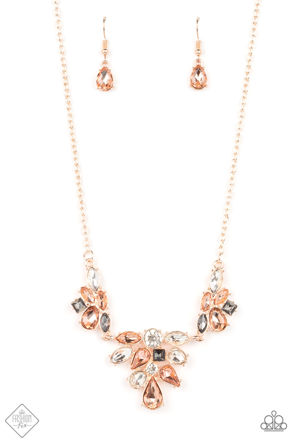 Completely Captivated - rose gold - Paparazzi necklace