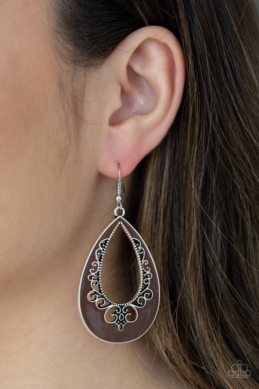 Compliments to the Chic-brown-Paparazzi earrings