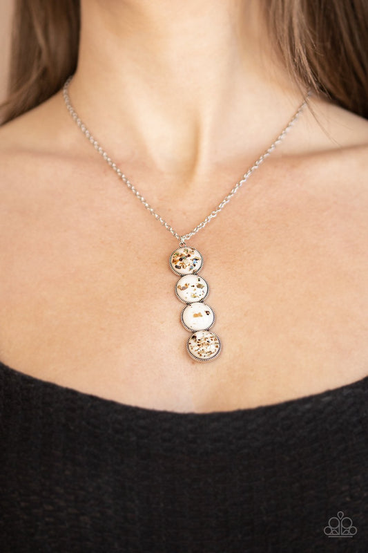 Confetti and Cocktails-white-Paparazzi necklace