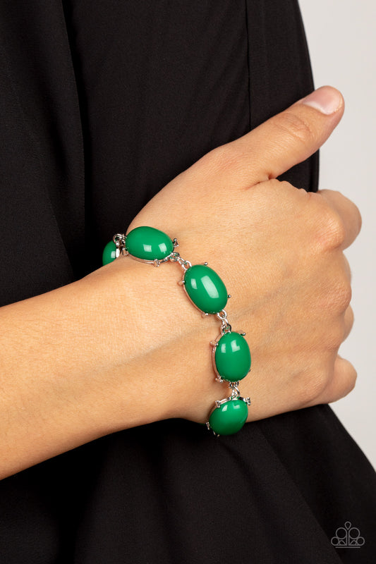 Confidently Colorful - green - Paparazzi bracelet