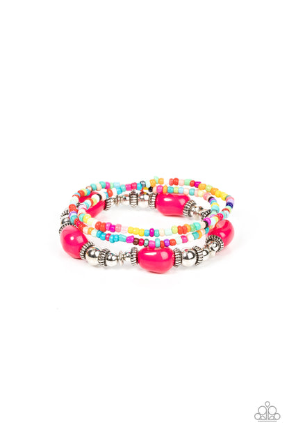 Confidently Crafty - pink - Paparazzi bracelet