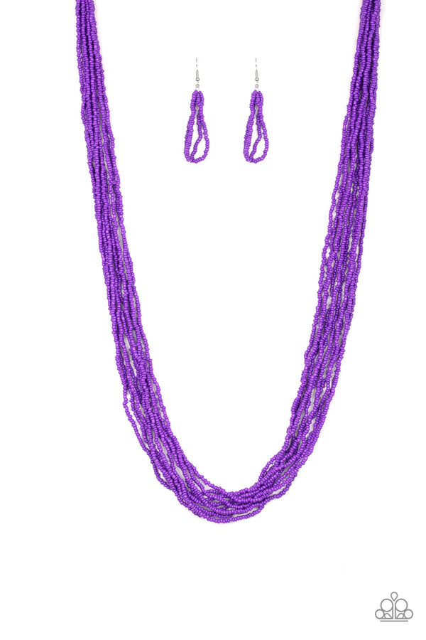 Congo Colada - purple - Paparazzi necklace – JewelryBlingThing
