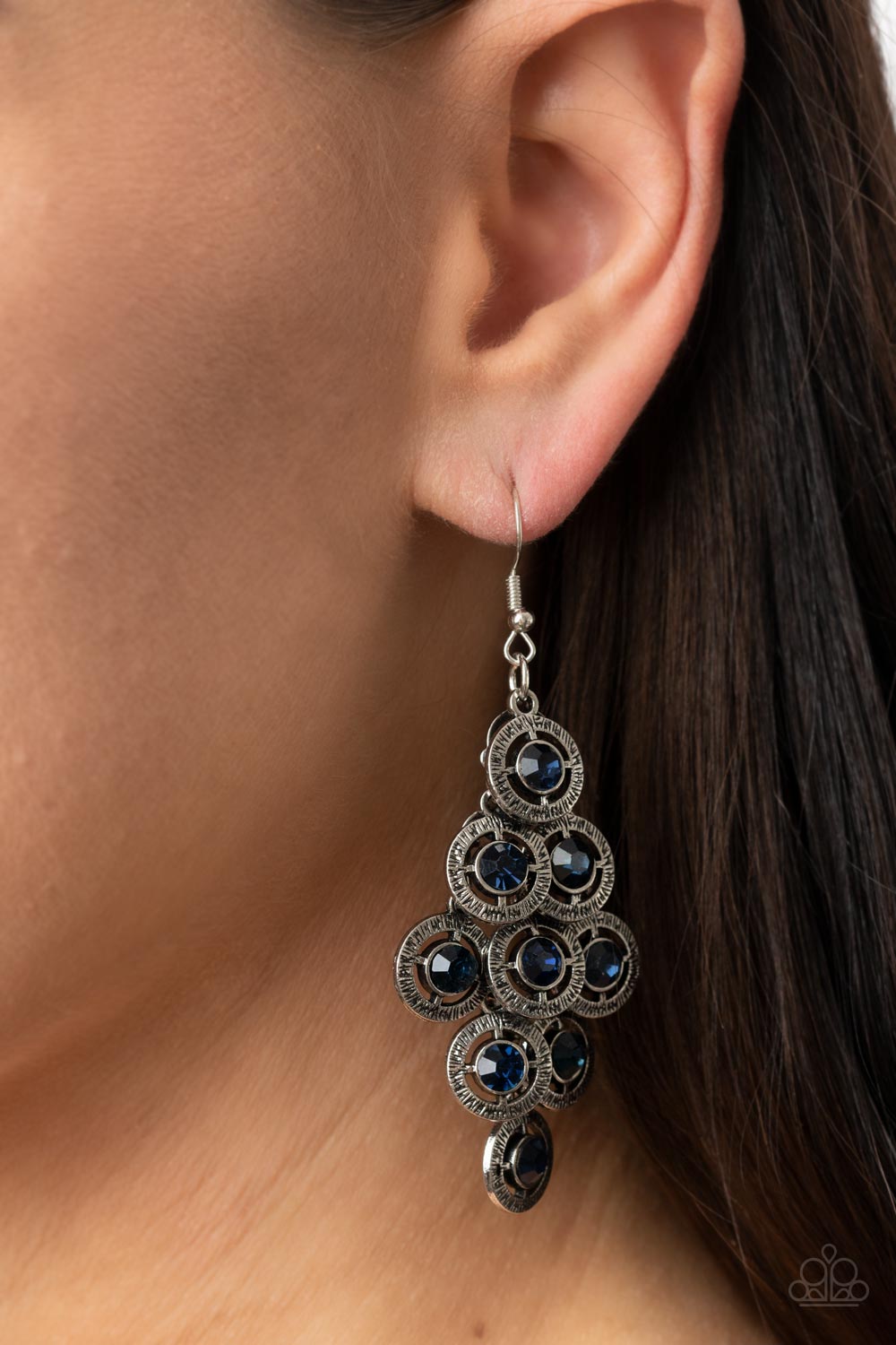 Constellation Cruise - blue - Paparazzi earrings