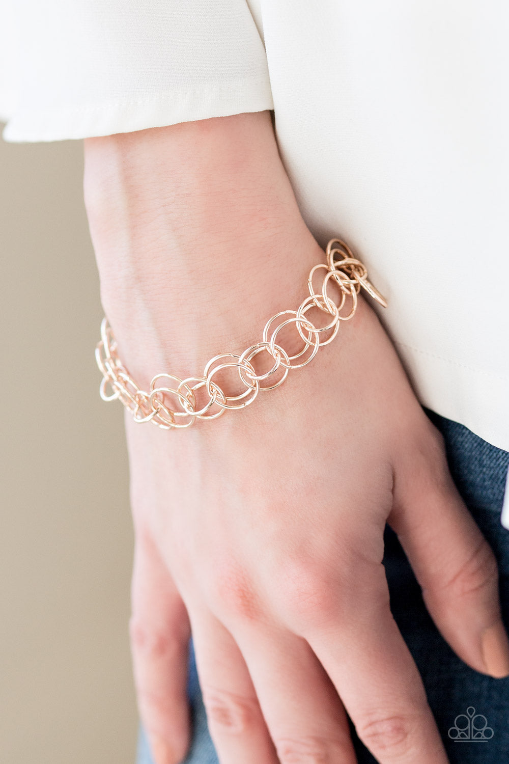 Contemporary Circus - rose gold - Paparazzi bracelet