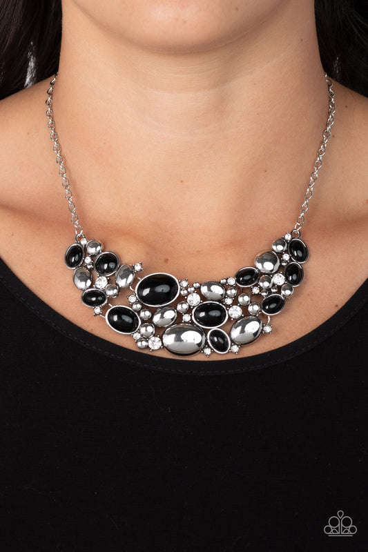 Contemporary Calamity - black - Paparazzi necklace
