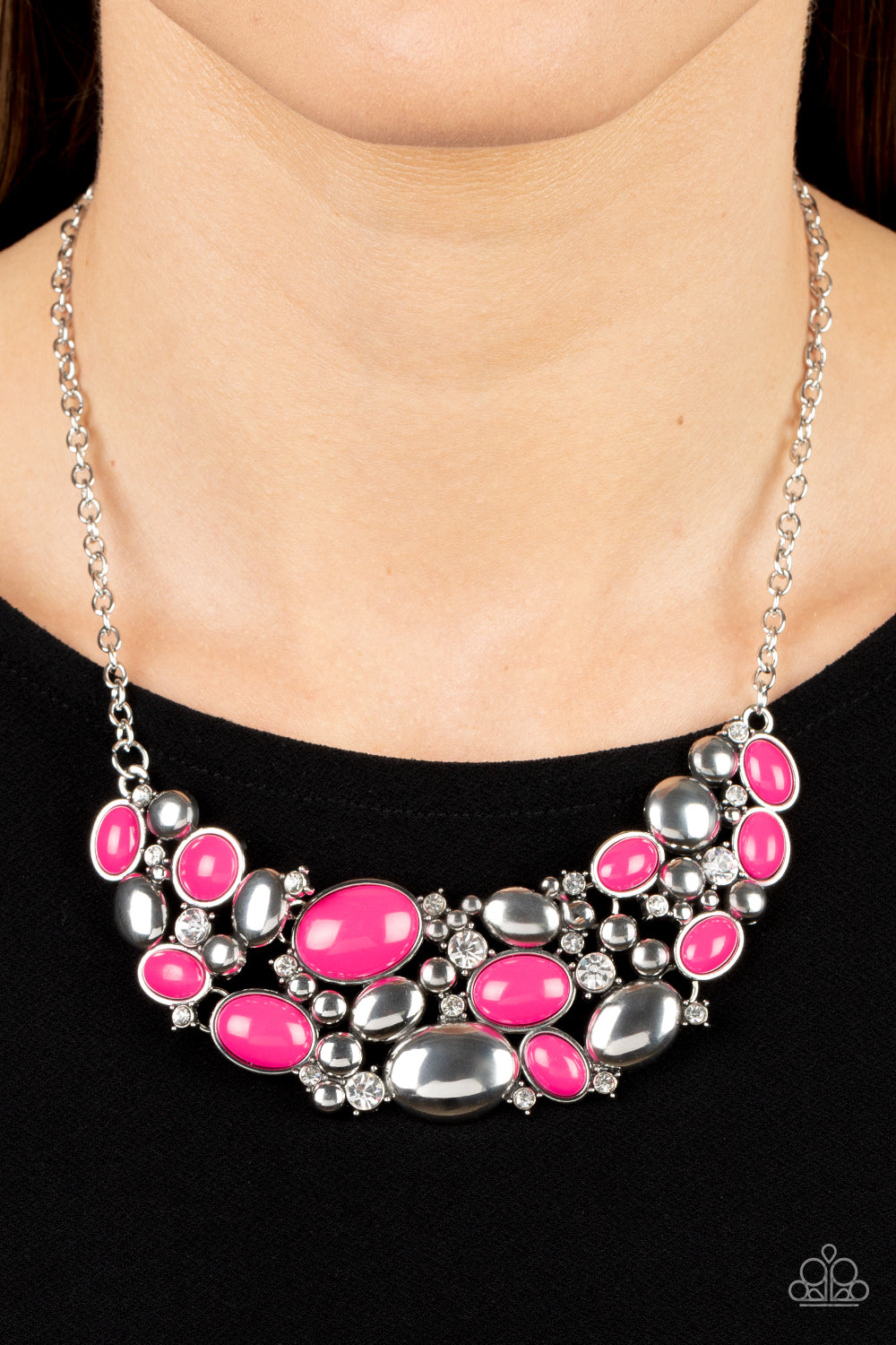 Contemporary Calamity - pink - Paparazzi necklace