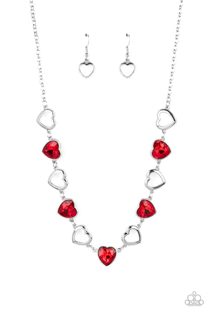 Contemporary Cupid - red - Paparazzi necklace