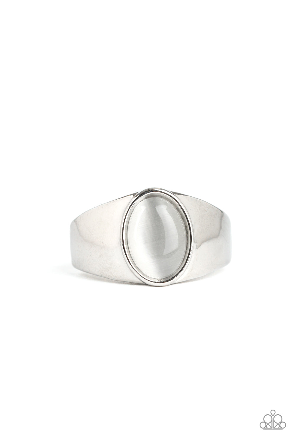 Cool Down - white - Paparazzi MENS ring