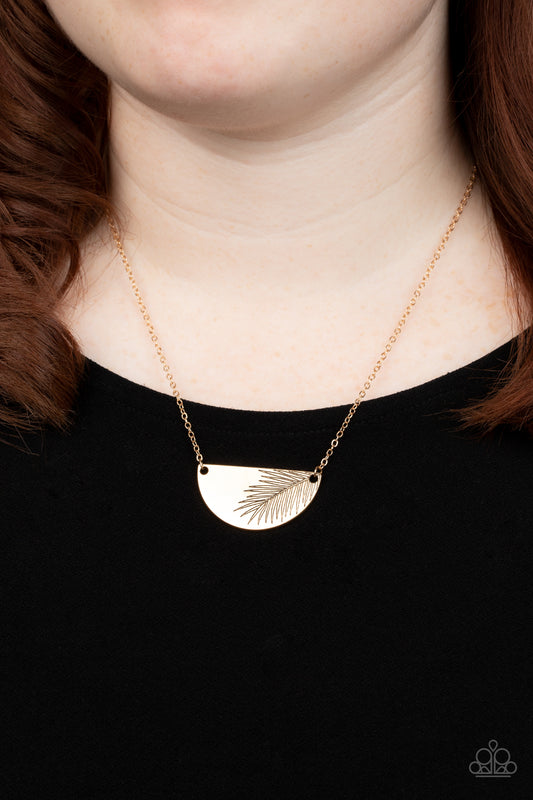 Cool, PALM, and Collected - gold - Paparazzi necklace