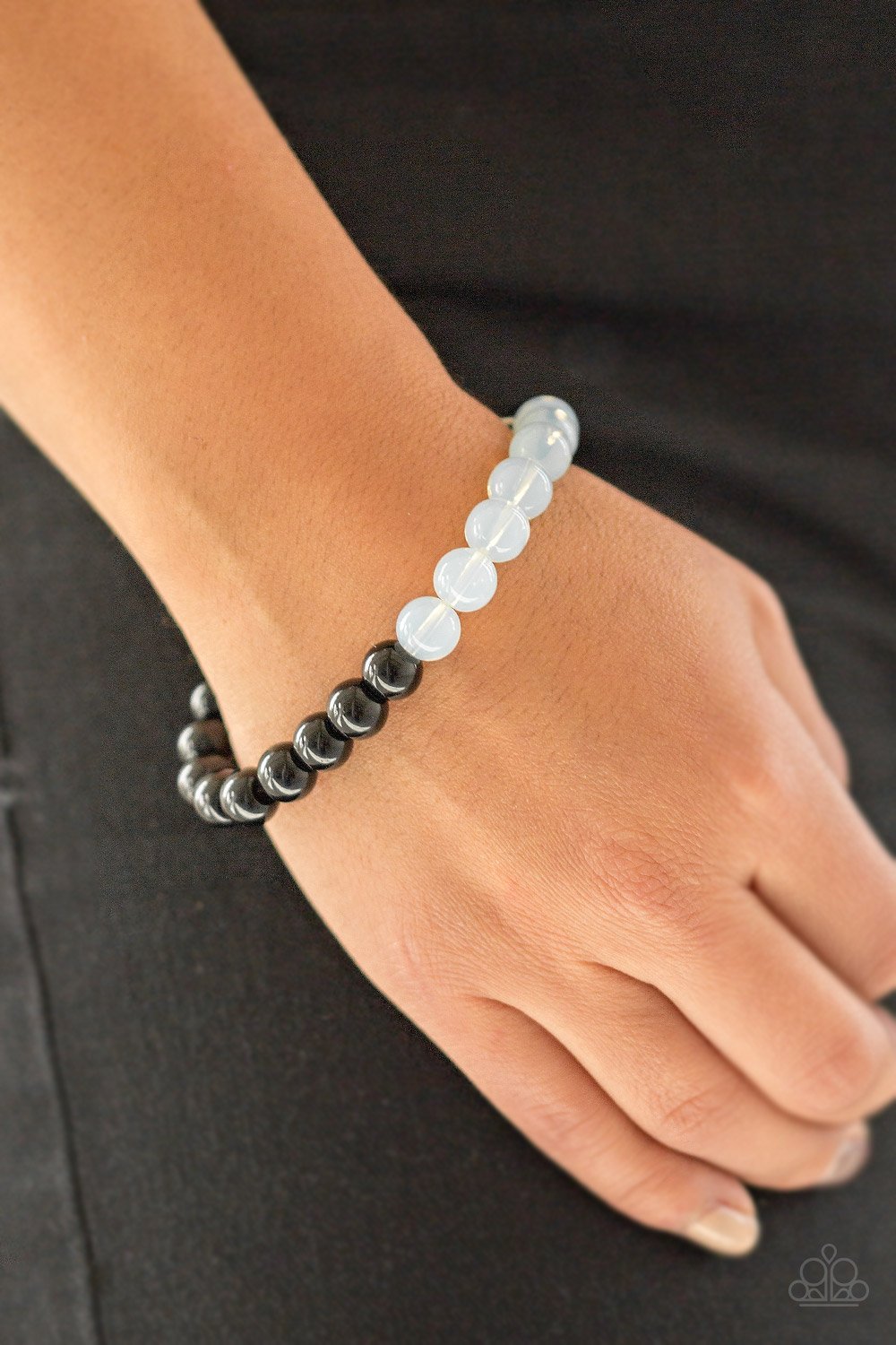 Cool and Content - white - Paparazzi bracelet
