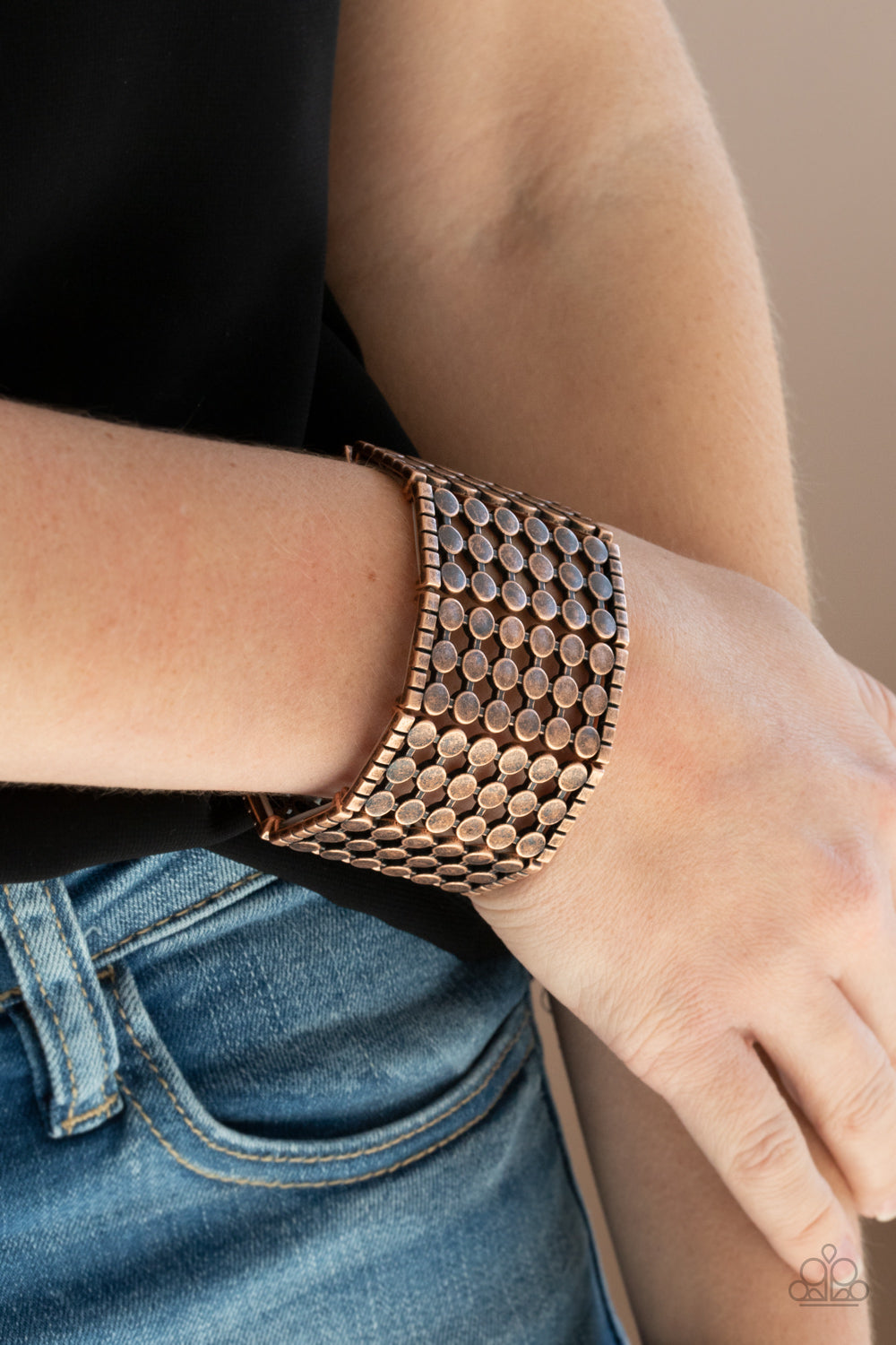 Cool and CONNECTED - copper - Paparazzi bracelet