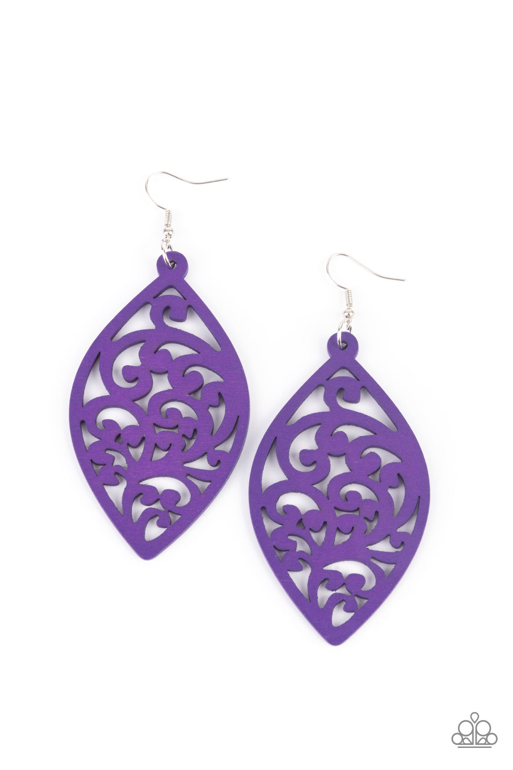 Coral Garden - purple - Paparazzi earrings