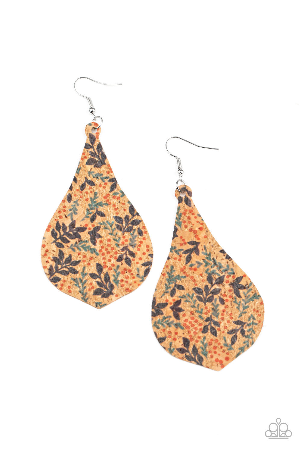 Cork Coast - multi (leaf) - Paparazzi earrings