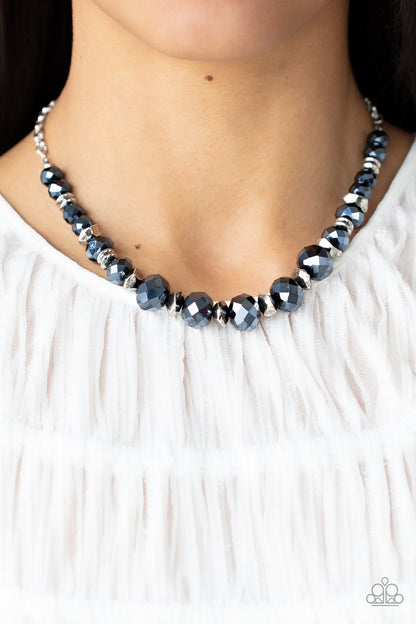 Cosmic Cadence - blue - Paparazzi necklace