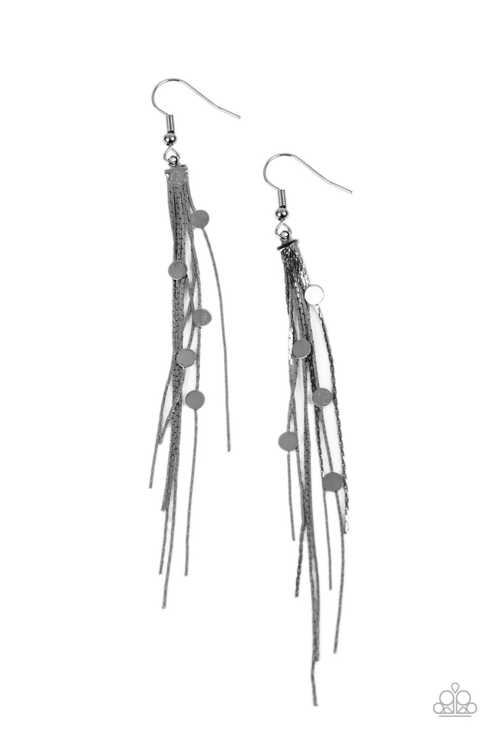Cosmic Cascade - black - Paparazzi earrings
