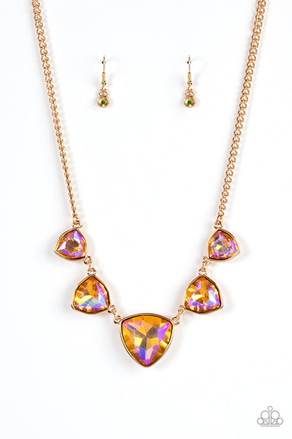 Cosmic Constellations - gold - Paparazzi necklace