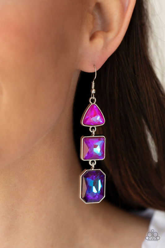 Cosmic Culture - purple - Paparazzi earrings