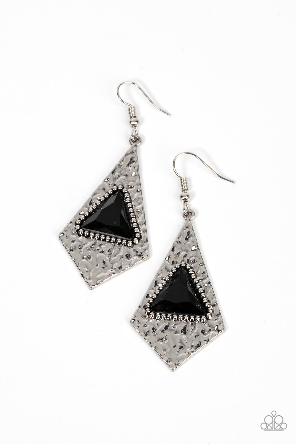 Cosmic Destination - black - Paparazzi earrings