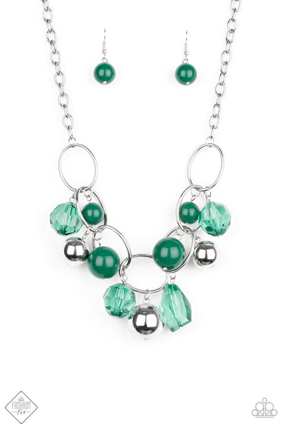 Cosmic Getaway - green - Paparazzi necklace