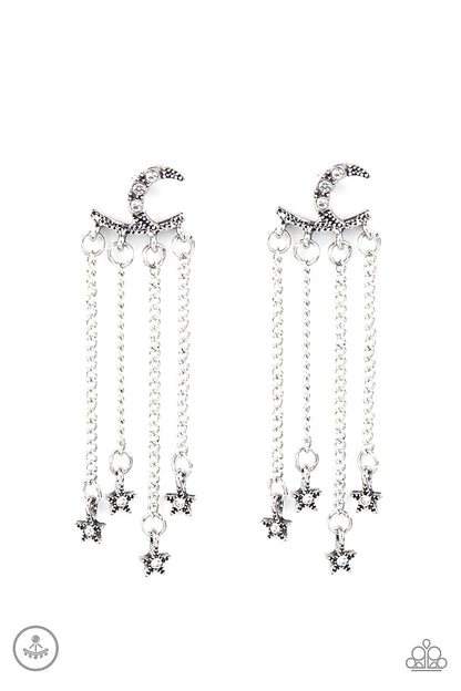 Cosmic Goddess - white - Paparazzi earrings